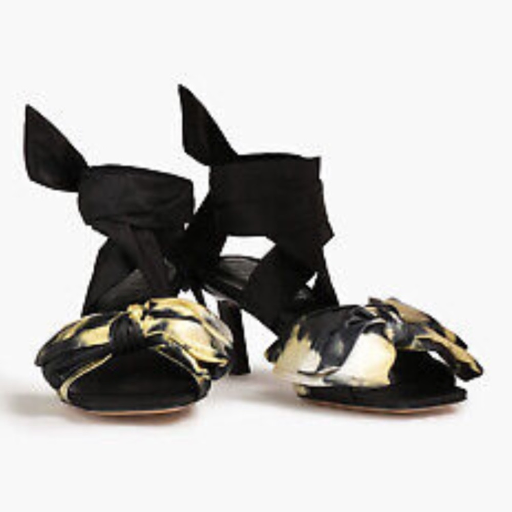 GANNI satin leather sandals